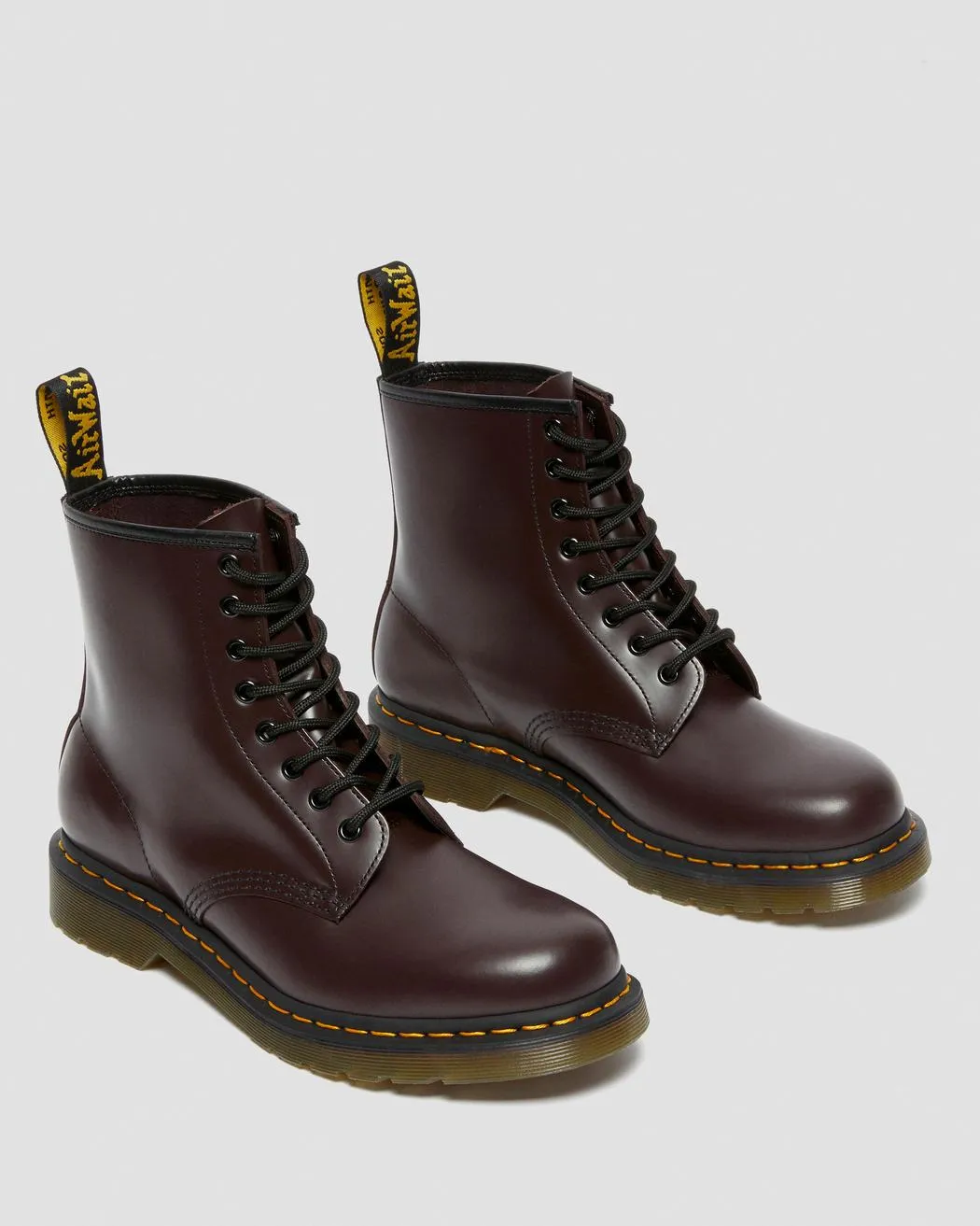 1460 Burgundy Smooth Dr. Marten 8 Eye Boots