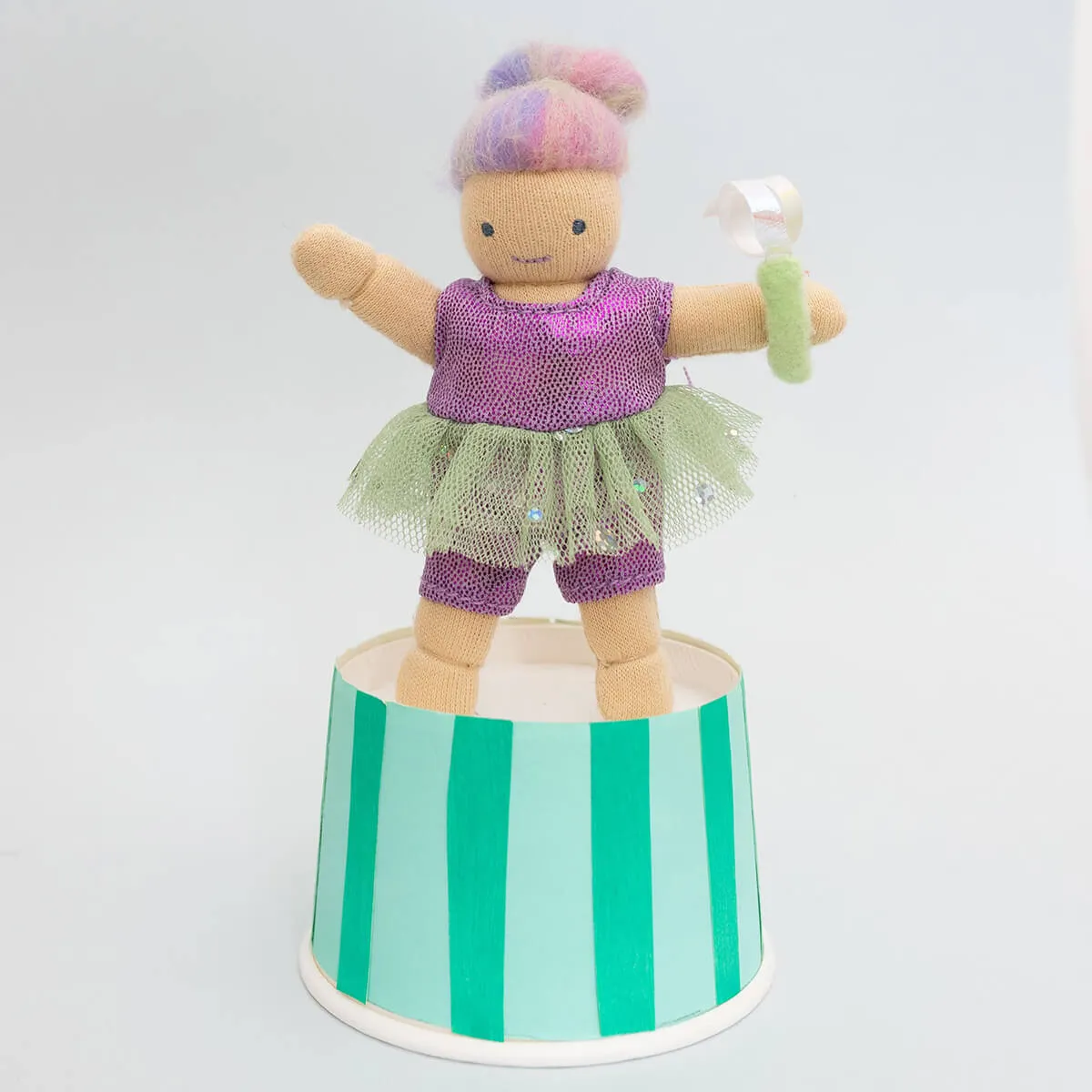 Adara The Acrobat Holdie Folk Pocket-Sized Doll by Olli Ella