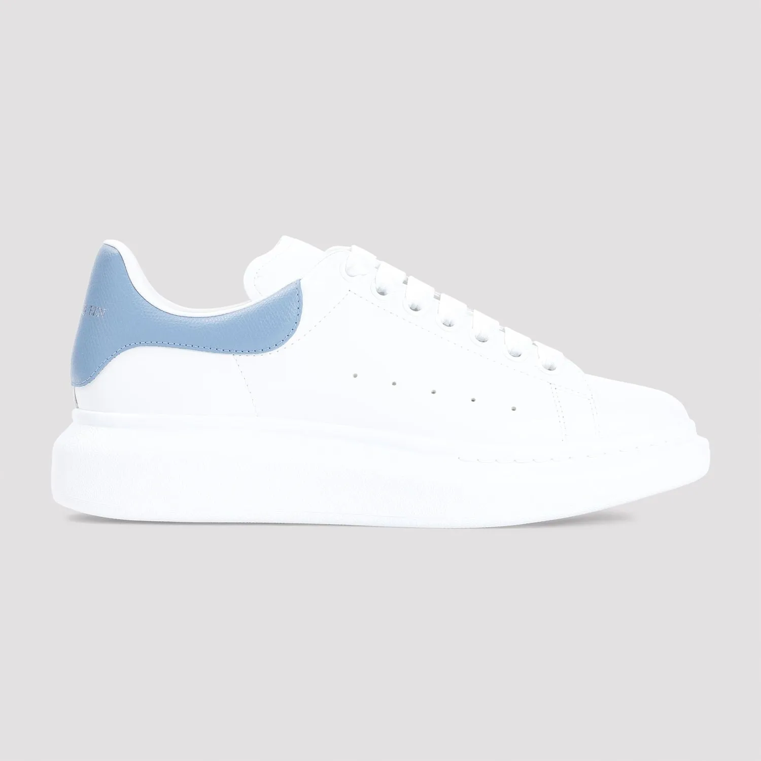 ALEXANDER MCQUEEN Elevated White Leather Sneakers