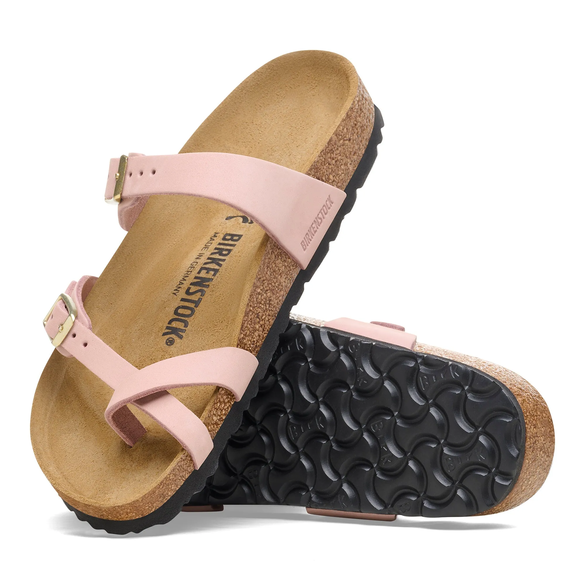 Birkenstock Mayari Soft Pink Nb Leather Sandals Women's