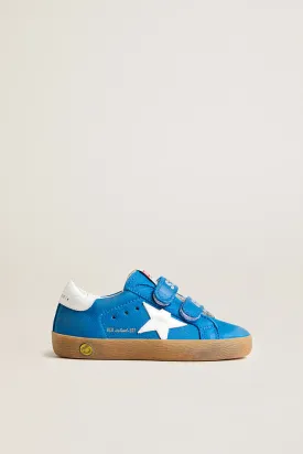 Golden Goose Bluette White Velcro Sneaker