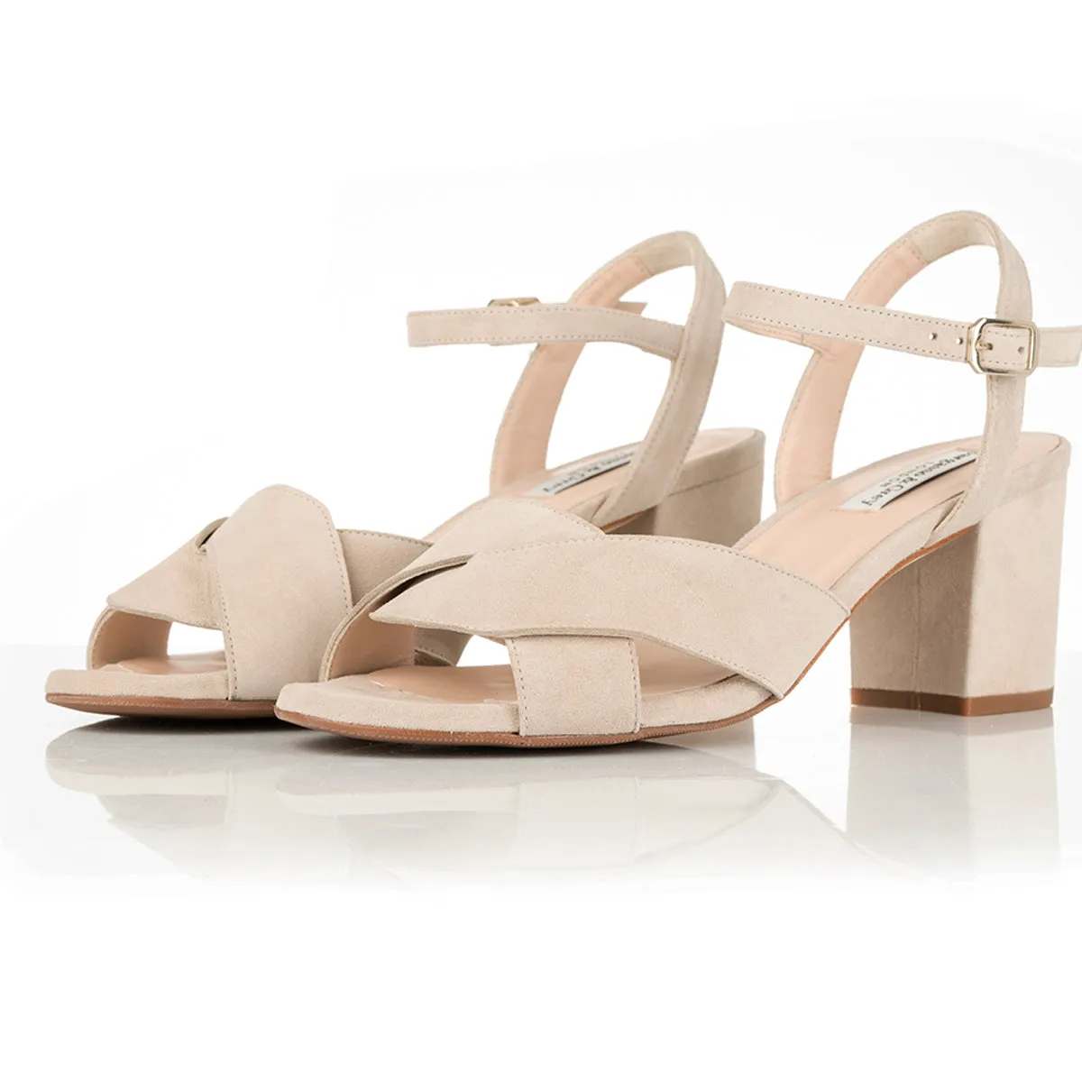 Krista - Extra-Wide Fit Sandal - Sand Suede