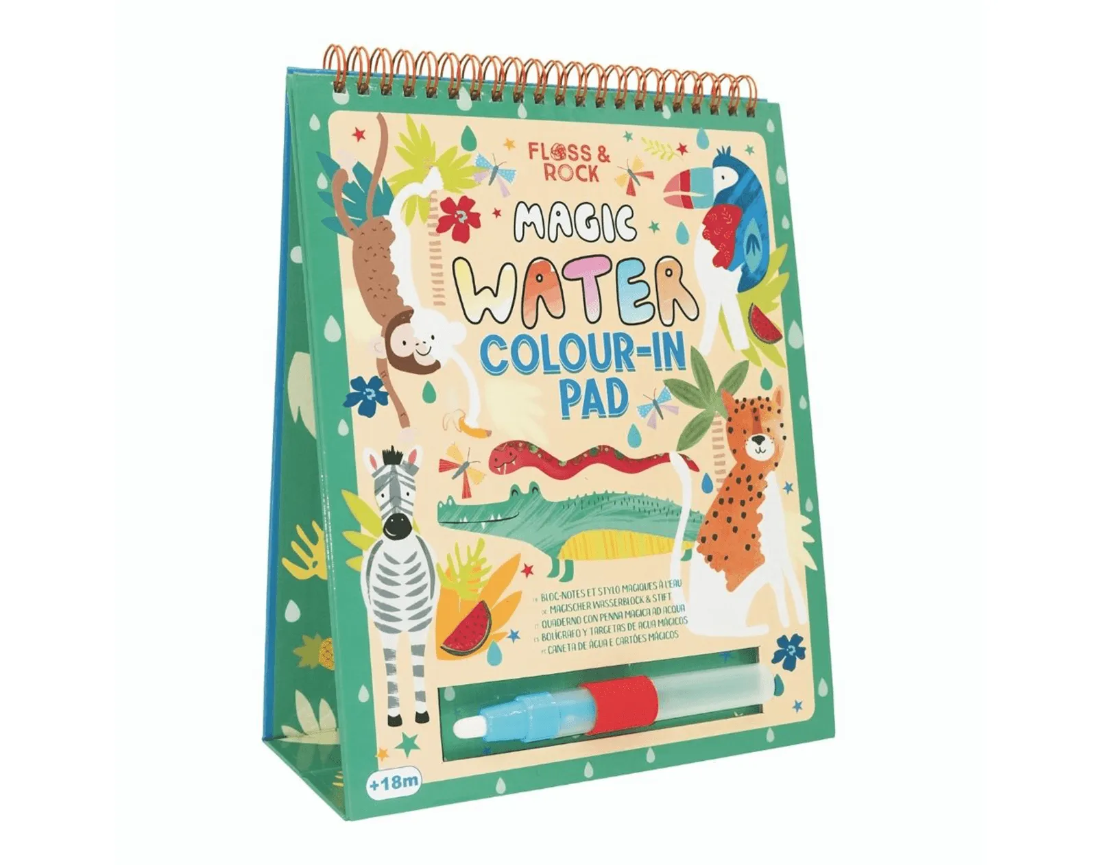 Magic Water Reusable Color-in Pad - Jungle