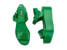 Melissa Mar AD Platform Heels Green Sandals For Women