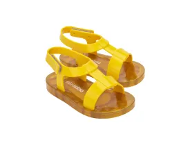 Mini Melissa Way Yellow Sandals For Babies