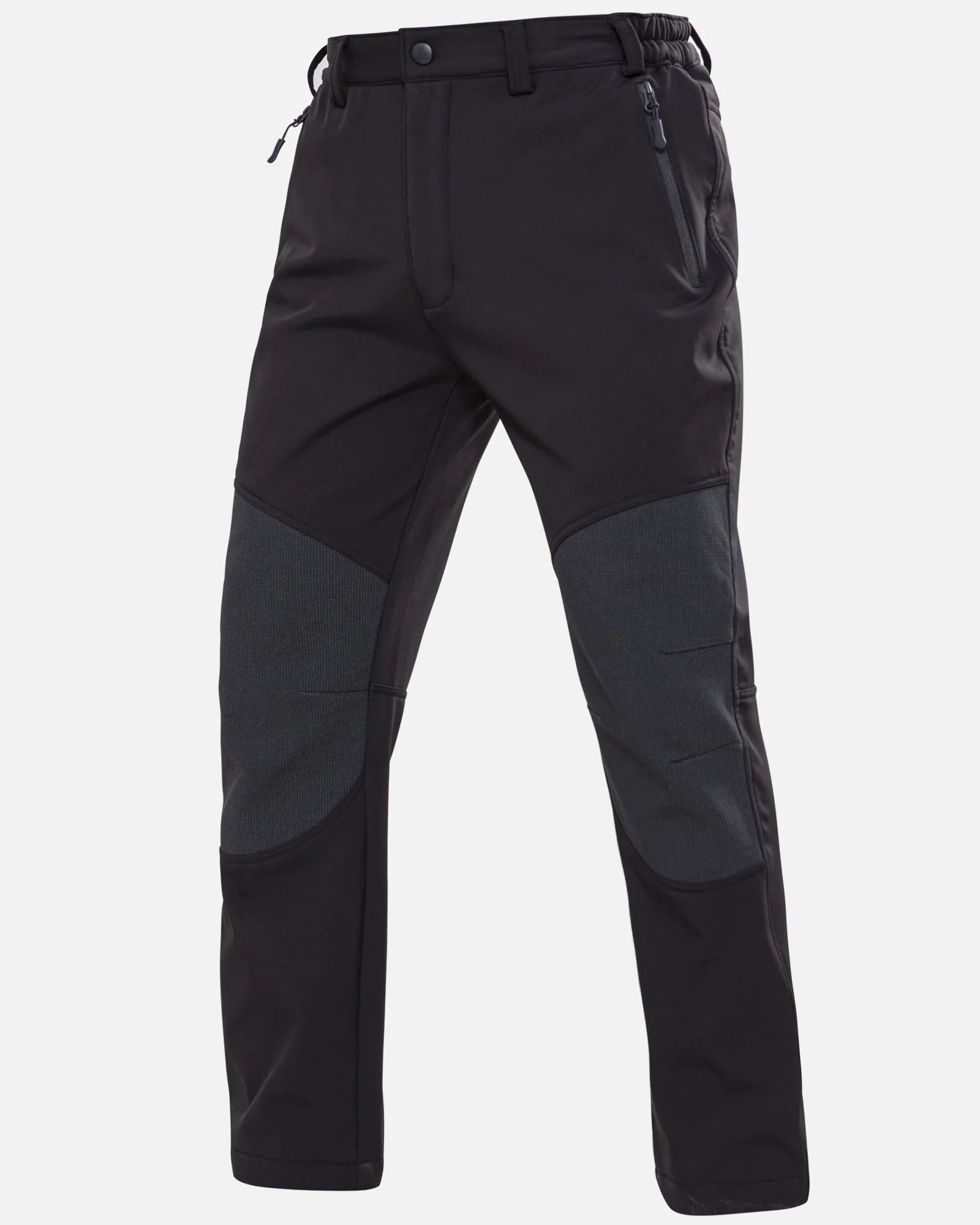 [Pre-sale] Men's Soft Shell  Heated Pants with 12V Battery Pack Fleece Lined - Black