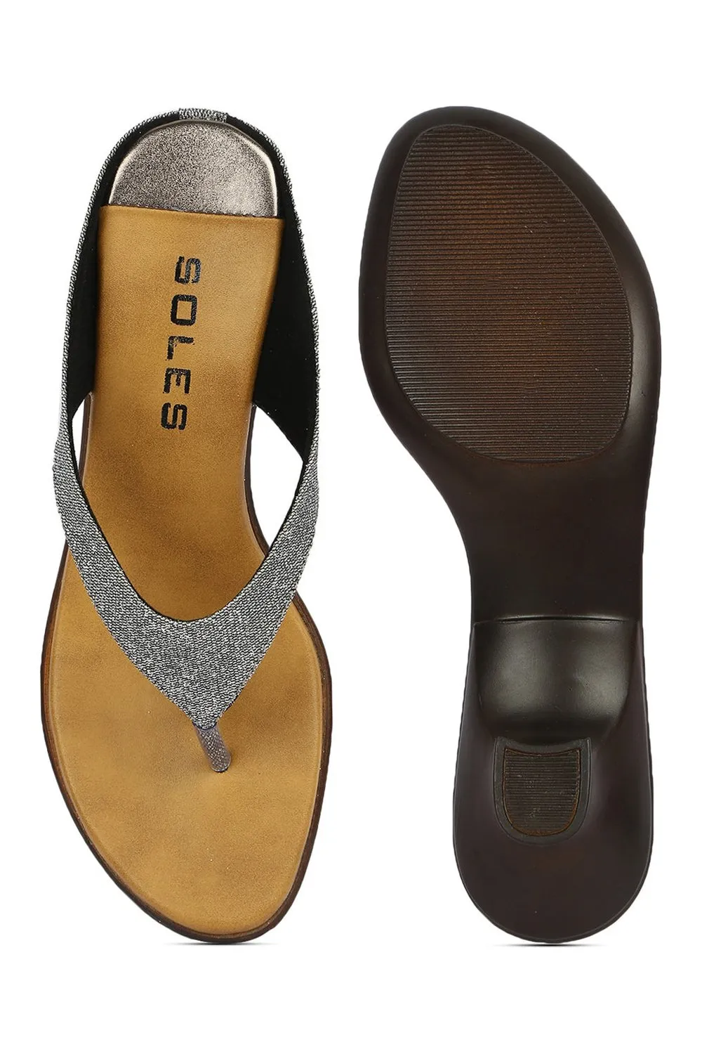 SOLES Metallic Heels - Trendy & Durable Footwear