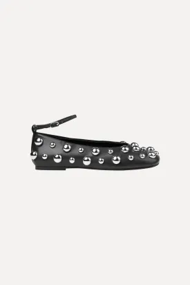 Studded Ballerina - Jet Black