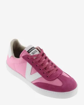 Victoria 1126193 Berlin Split Leather & Nylon Fucsia Sneaker