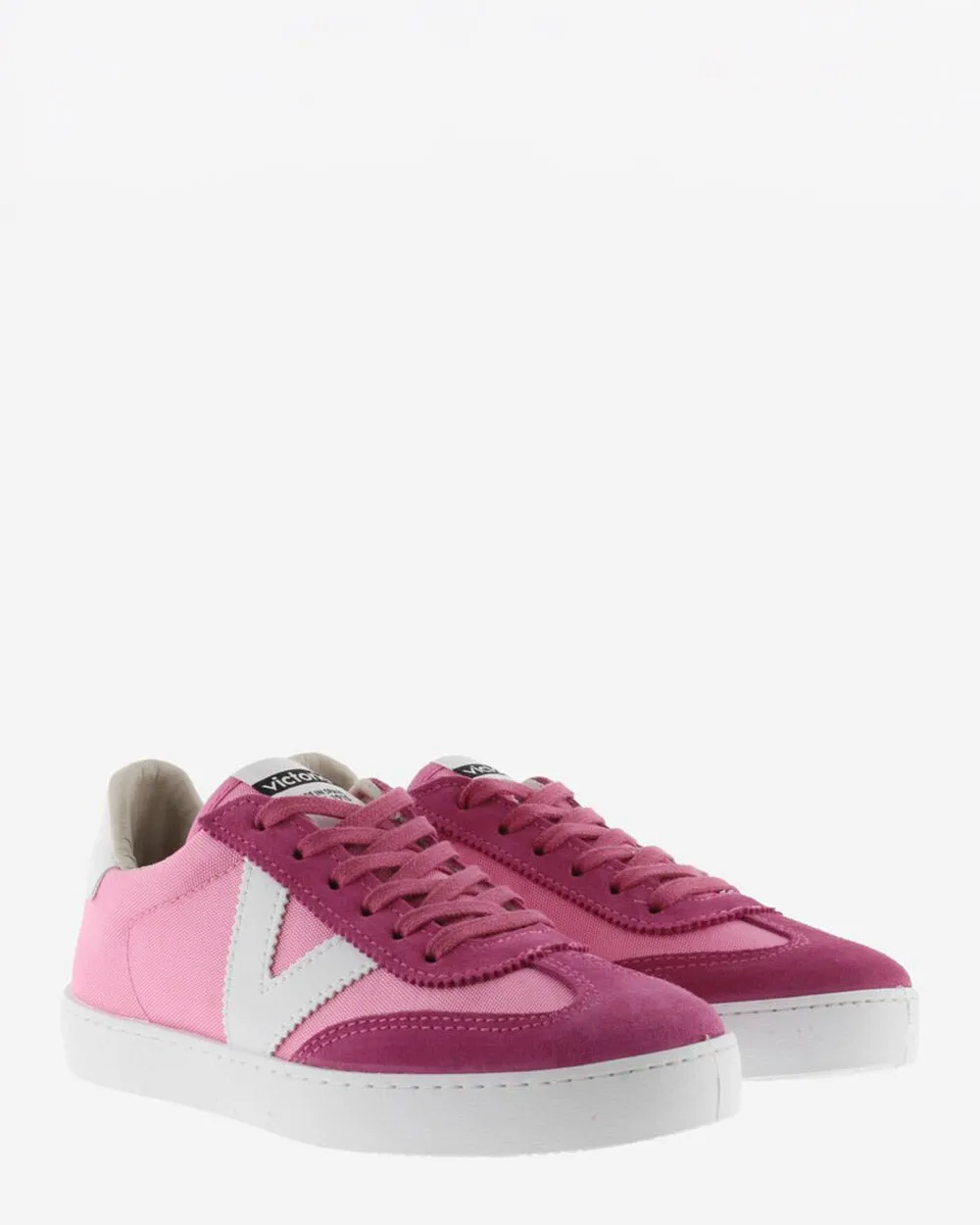 Victoria 1126193 Berlin Split Leather & Nylon Fucsia Sneaker