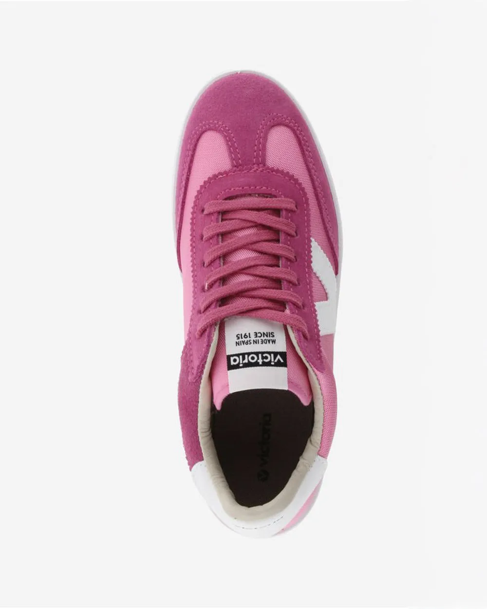 Victoria 1126193 Berlin Split Leather & Nylon Fucsia Sneaker