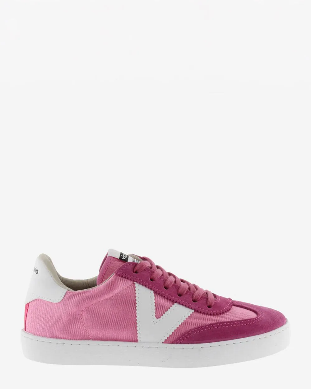 Victoria 1126193 Berlin Split Leather & Nylon Fucsia Sneaker