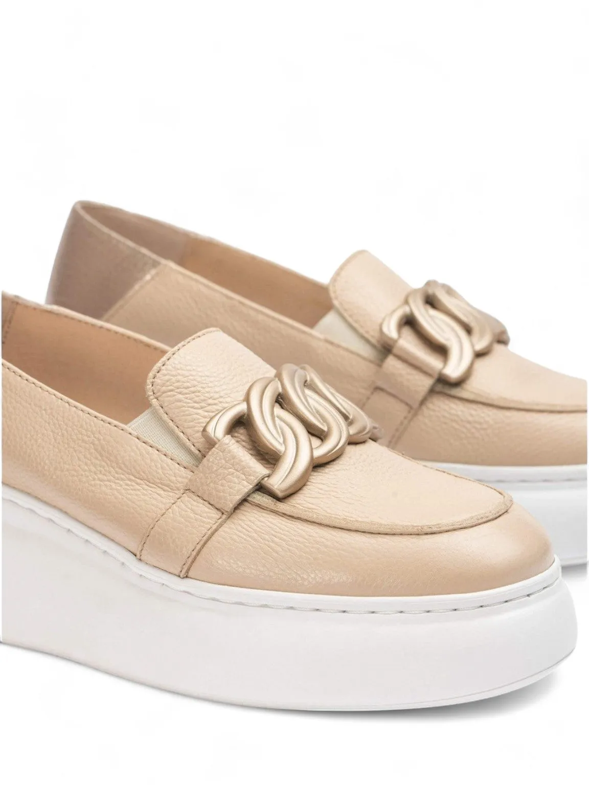 Wefly Chain Detailed Slip-on Sneakers